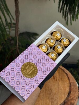 Premium 6-Piece Golden Chocolate Gift Box – Raksha Bandhan Edition