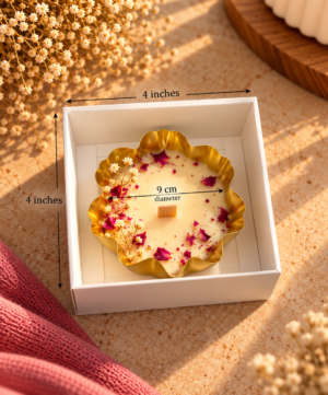 Urli or Wooden Candle Box | Size : 4 × 4 Inch [Candle not included]