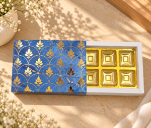 Chocolate 6 Box | Royal Blue
