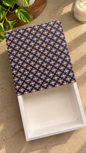 Sliding Hamper Box : 10x8x3 COLOR Navy Blue