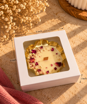 Candle Gift Box | Size : 6 x 6 x 2 inches [Candle not included]