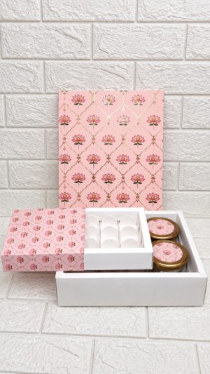 CHOCOLATE 9 + 2 JARS (350ML), COLOR PINK (JARS NOT INCLUDED) COMBO BOX