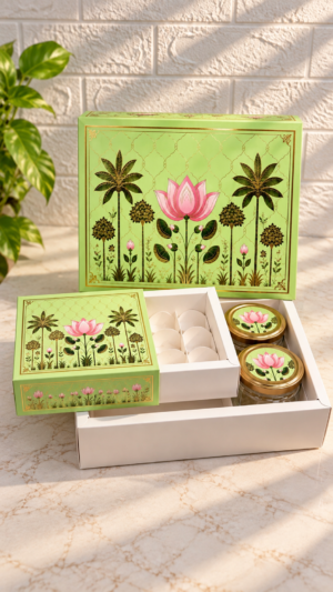 CHOCOLATE 9 + 2 JARS (350ML), COLOR GARDEN GREEN (JARS NOT INCLUDED) COMBO BOX