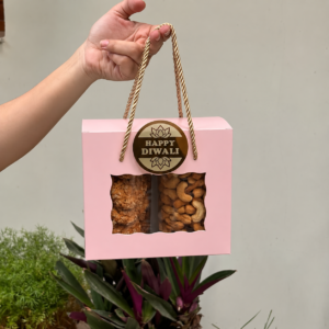 2-Jar Trunk Box 7 × 6 × 3.5 inches (PINK)