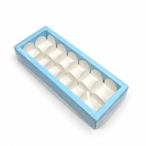 Sky Blue Chocolate 12 Box – 9×3×1.5 Inch