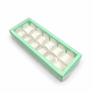 Mint Green Chocolate 12 Box – 9×3×1.5 Inch
