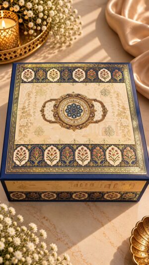 COLLAPSIBLE BOX WITH SCODIX | 12x10x4