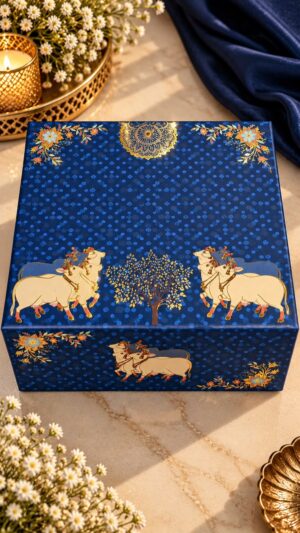 COLLAPSIBLE BOX WITH SCODIX | 12x10x4
