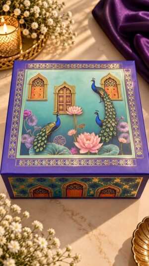 COLLAPSIBLE BOX WITH SCODIX | 10x8x4