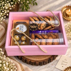 HAMPER BOX WITH TRANSPARENT LID AND STRING | SIZE 10x8x3