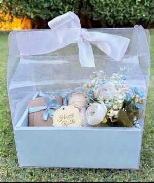 HAMPER BOX WITH TRANSPARENT LID