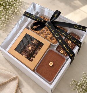 HAMPER BOX WITH TRANSPARENT BOX LID | SIZE 12x9x4