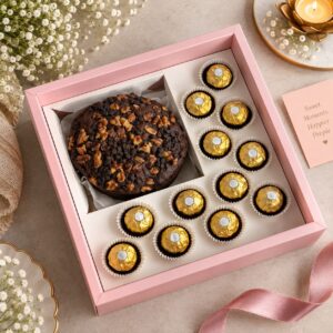 12 CHOCOLATE/12 MINI CUPCAKES + MINI CAKE OR BENTO CAKE OR ½ KG DRY CAKE