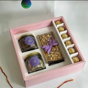 2 JAR (200ML - 350ML) + LOAF CAKE BOX + 6 CHOCOLATE
