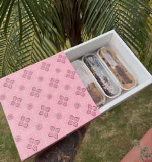 CHOCOLATE BOX  7x7x3.5 INCHES