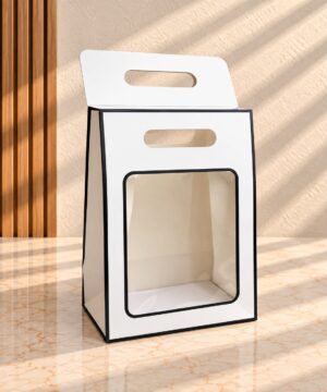 MONOCHROME VELCRO BAG  8x12x5 INCHES