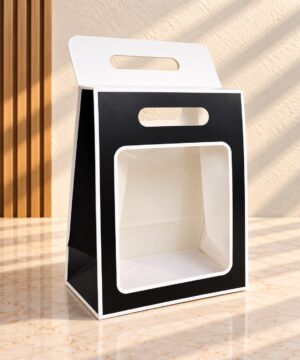 MONOCHROME VELCRO BAG  8x12x5 INCHES