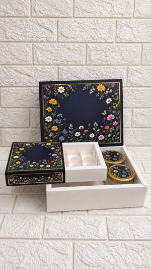CHOCOLATE 9 + 2 JARS (350ML),COLOR NAVY BLUE (JARS NOT INCLUDED) COMBO BOX