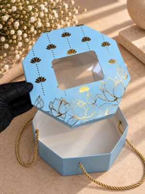 HEXAGON BOX SIZE: 8x8x3.5