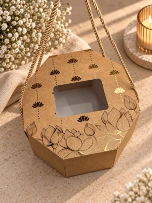 HEXAGON BOX SIZE: 8x8x3.5
