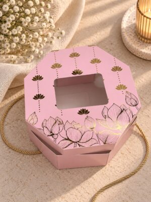 HEXAGON BOX SIZE: 8x8x3.5