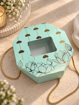 HEXAGON BOX SIZE: 8x8x3.5