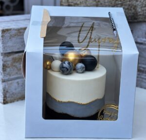 CAKE BOX WITH WINDOW 10x10x9