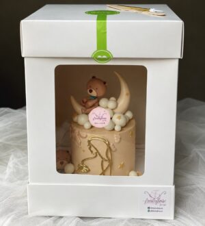 CAKE BOX WITH FRONT WINDOW SIZE 12x12x14