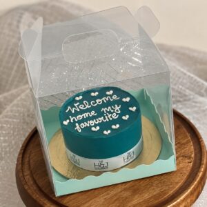CAKE BOX WITH HANDLE SIZE : 6x6x6
