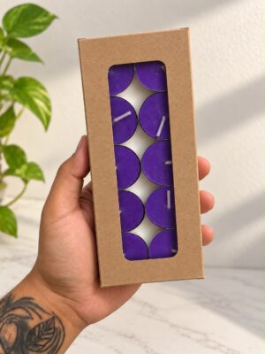10 TEA LIGHT CANDLE BOX