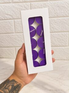 10 TEA LIGHT CANDLE BOX