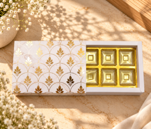 Chocolate 6 Box | Ivory Marble