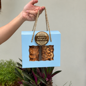 2-Jar Trunk Box 7 × 6 × 3.5 inches (SKY BLUE)