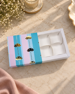 Chocolate 4 Cavity : Pastel Blue