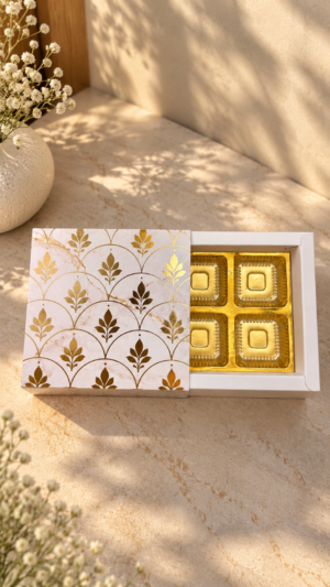 Chocolate 4 Box | Ivory Marble