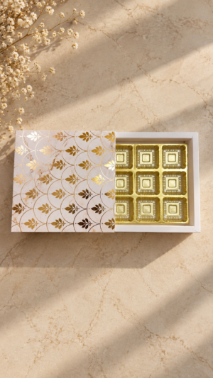 Chocolate 9 Box | Ivory Marble