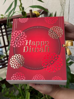 Diwali Special Hamper Box with Ribbon : 10x8x3