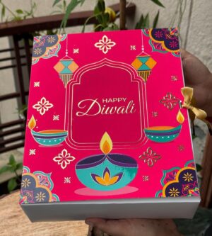 Diwali Special Hamper Box with Ribbon : 10x8x3