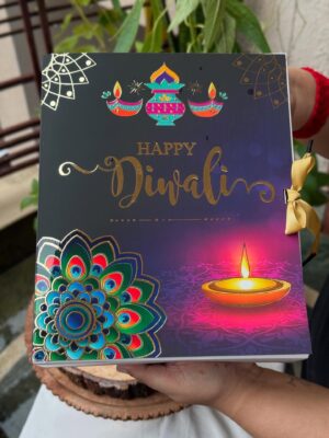 Diwali Special Hamper Box with Ribbon : 10x8x3