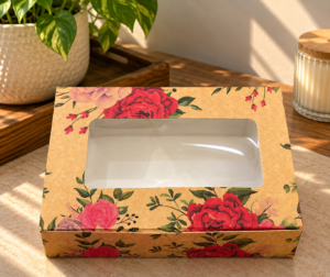 Brownie Box 6 – 9 × 6 × 2 inches [Rose in Bloom Collection]