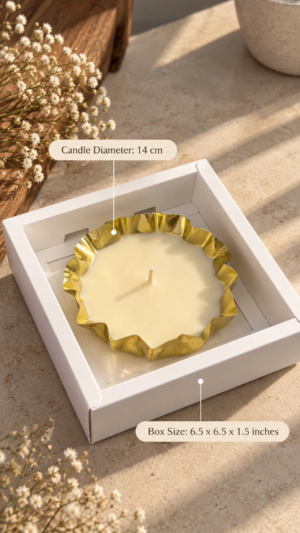 Candle Box | Size 6.5 x 6.5 x 1.5 inches [Candle not included]
