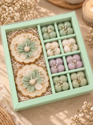 8 + Bar Candle Hamper Box [Mint Green]