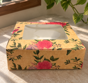 Brownie Box 4 - 6 × 6 × 2 [Rose in Bloom Collection]