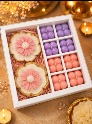 8 + Bar Candle Hamper Box [White]