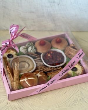 HAMPER BOX WITH TRANSPARENT BOX LID | SIZE 12x10x4 [Pink]